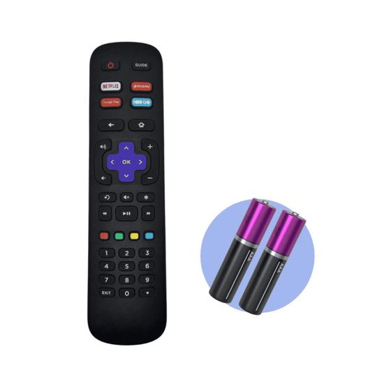 Imagem de Controle Remoto Compatível Tv Philco Roku Smart 4k + Pilhas