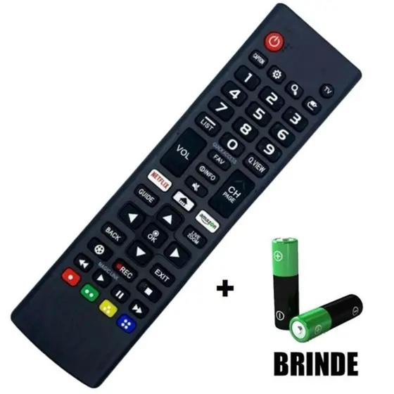 Imagem de Controle Remoto Compatível Tv  Smart AKB75375604 Função Netflix , prime videos e Movies