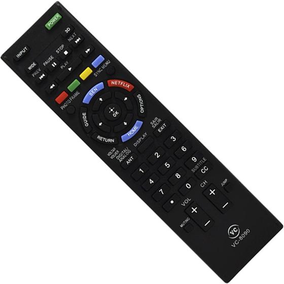 Imagem de Controle remoto compatível tv sony bravia lcd led vc8090