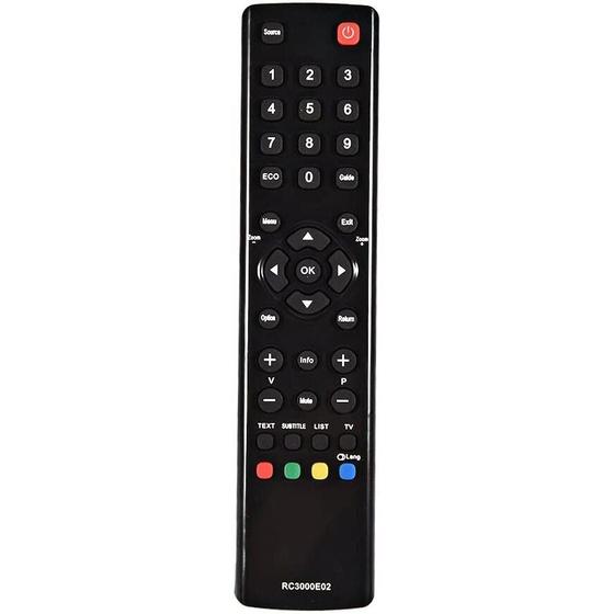 Imagem de Controle remoto Cuifati para TV TCL RC3000E02 Black