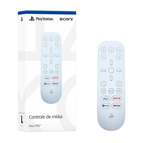 Imagem de Controle Remoto de Mídia Playstation 5 Branco