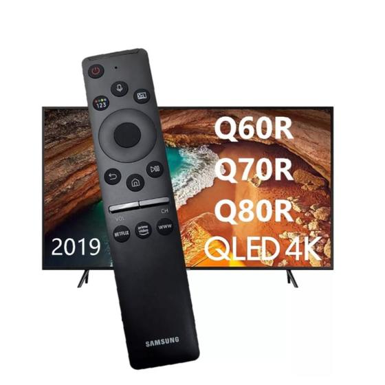 Imagem de Controle remoto de TV com comando de voz Samsung Qled Q60r Q70r Q80r Original modelo QN65Q70RAGXZD Bn59-01312f