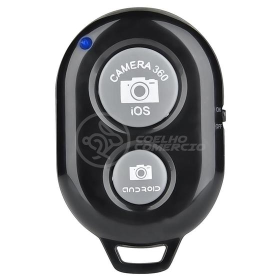 Imagem de Controle Remoto Disparador De Fotos Bluetooth Selfie - Preto