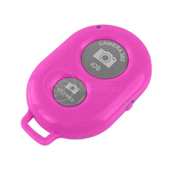 Imagem de Controle Remoto Disparador Fotos Bluetooth Selfie - Rosa Nº6