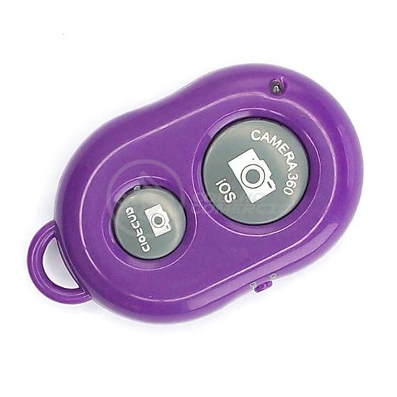 Imagem de Controle Remoto Disparador Fotos Bluetooth Selfie - Roxo Nº2