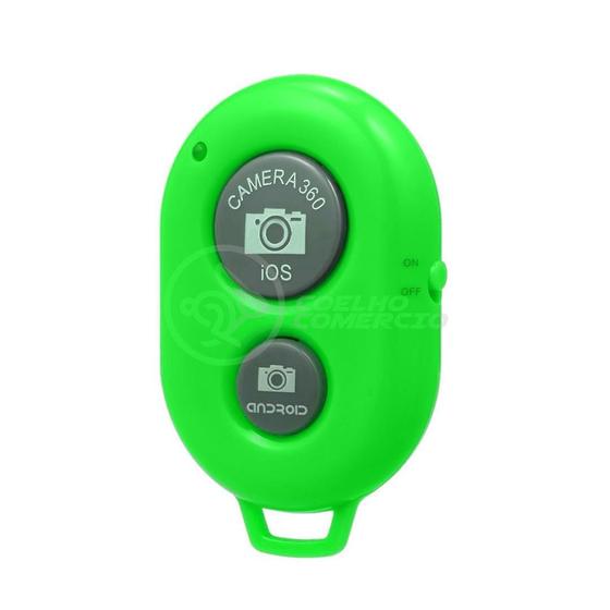 Imagem de Controle Remoto Disparador Fotos Bluetooth Selfie Verde Nº2