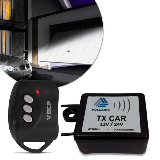 Imagem de Controle Remoto ECP Key Alarme Portão Eletrônico + Controle Portão TX Car Farol Alto Carro Moto