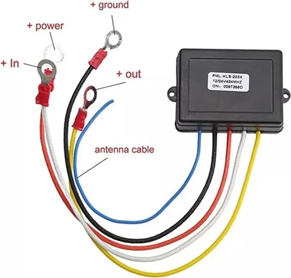 Imagem de Controle Remoto Guincho Eletrico 12v