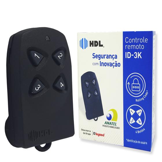 Imagem de Controle Remoto HDL 433mhz Portão Alarme Nxt-90