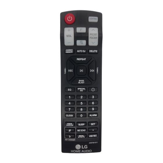 Imagem de Controle Remoto LG Xboom Rn9 Akb75815311 !!100% Original!!