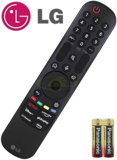 Imagem de Controle remoto magic original lg mr23ga com pilhas repõe an-mr19ba 65um761c0sb 75um751c0sb tv oled w9 w9p oled65w9pla