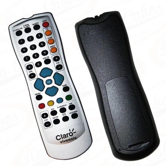 Imagem de Controle Remoto Original Claro tv - Vivensis cinza