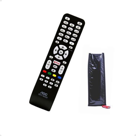 Imagem de Controle Remoto p Tv Aoc Smart Netflix 32 40 42 50 Polegadas