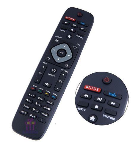 Imagem de Controle Remoto P/ Tv Philips Smart Netflix Youtube