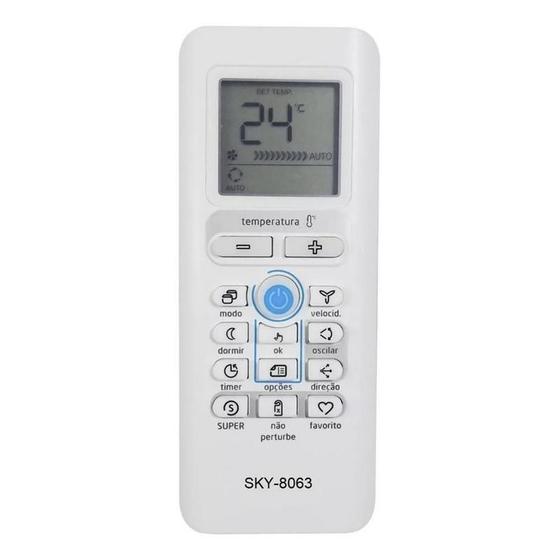 Imagem de Controle Remoto Para Ar Condicionado Springer Midea Fbg-8063