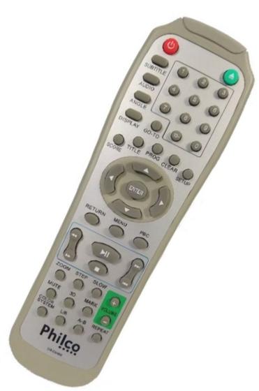 Imagem de Controle Remoto Para DVD Cougar Philco DV400 Diplomat Dvp Dvp-320 Dvp-351 CDv400 Evolutech