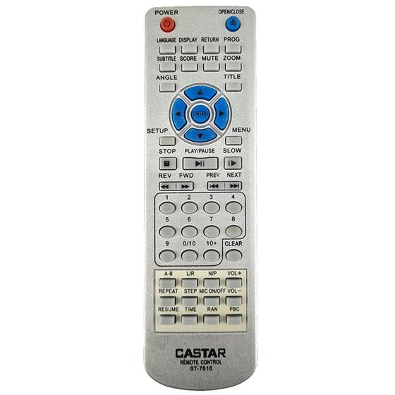 Imagem de Controle Remoto Para DVD Dmax Castar ST-7616