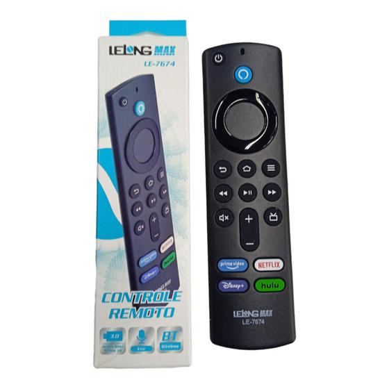 Imagem de Controle remoto para fire stick tv com comando voz  -7674 - Lelong