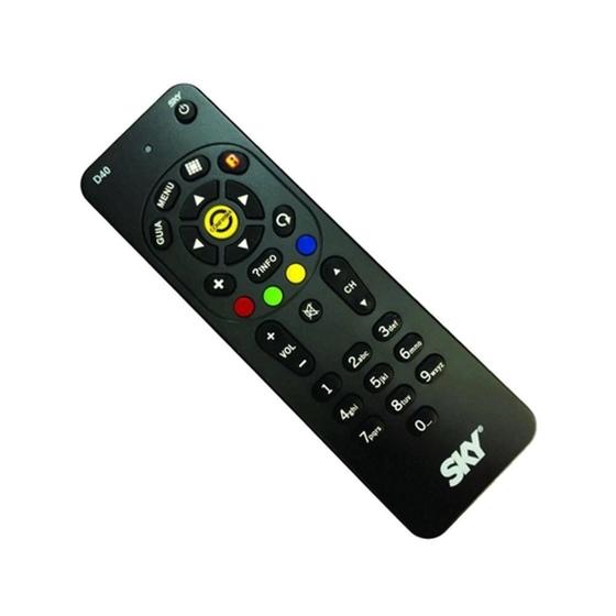 Imagem de Controle remoto para receptor sky sd digital s12 e s14 d-40 (original) + 02 baterias aaa 