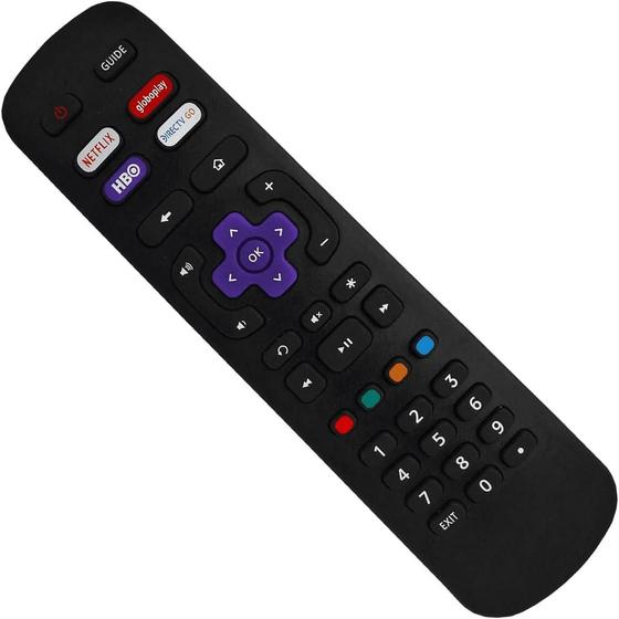 Imagem de Controle Remoto Para Smart TV Compatível com TCL SEMP Roku 9185