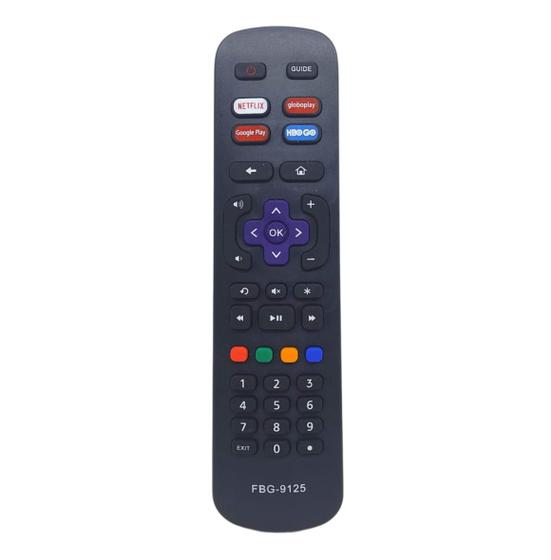 Imagem de Controle remoto para tv aoc/philco roku tv netflix/hbo/globoplay/googleplay -7245 -9125