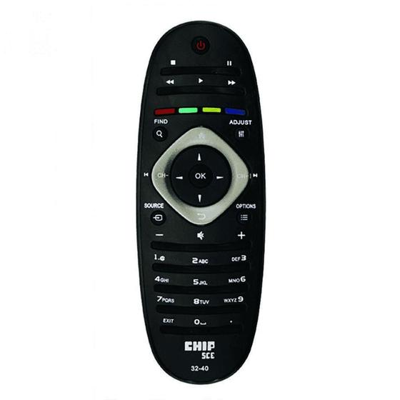 Imagem de Controle Remoto para TV LCD/Led Compatível Phillips Preto ChipSce 0263240