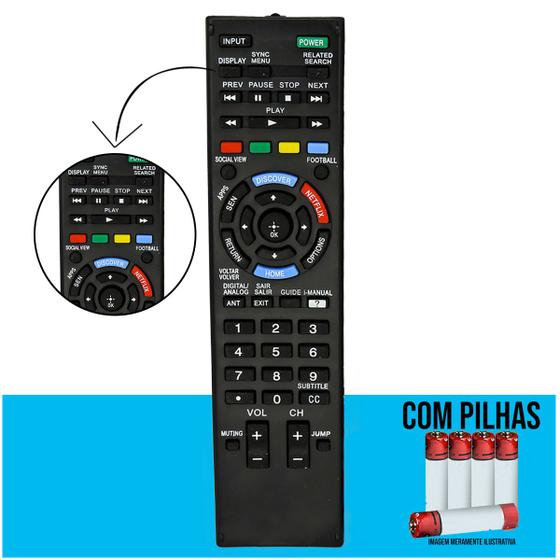 Telecomando Universale Per Sony RM-YD093 – Compatibile Con KDL-24R425A, KDL-32R305C