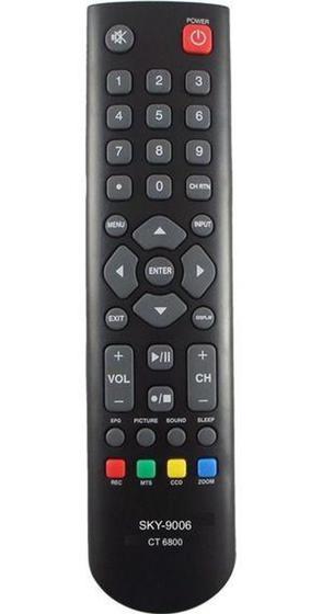 Imagem de Controle Remoto Para TV Lcd Semp TCL Preto - SKYT