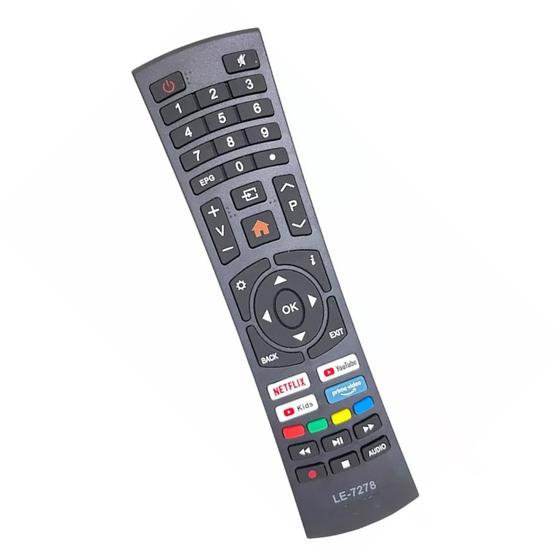 Imagem de Controle Remoto Para Tv Multilaser Tl026 Tl027 4k Smart Tv