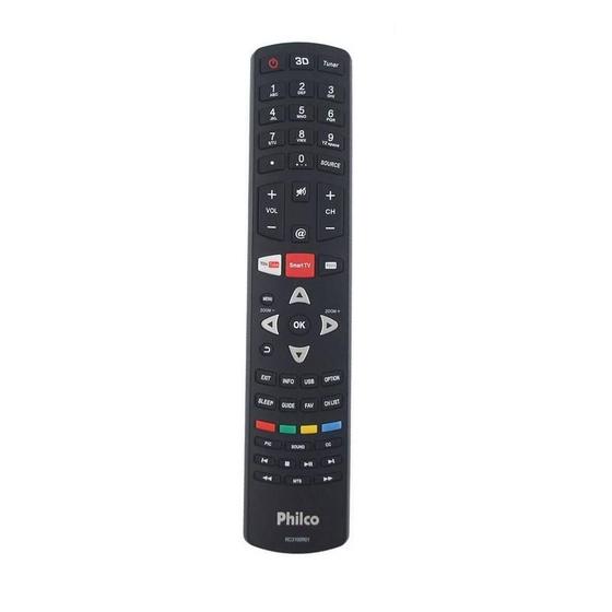 Imagem de Controle Remoto para TV Philco com Teclas Smart Youtube Rc3100L03 PH39F33DSG