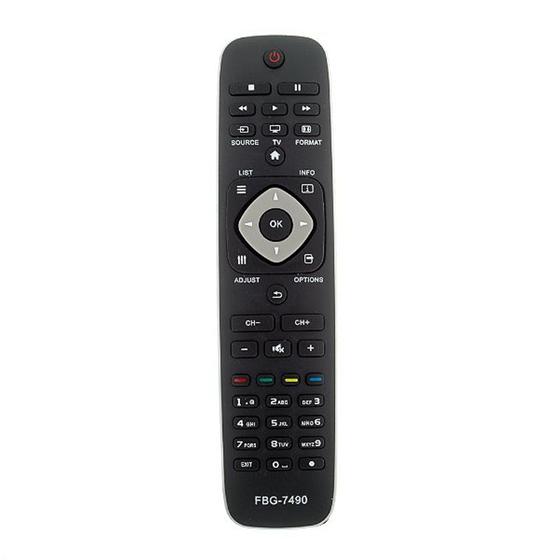 Imagem de Controle Remoto Para Tv Philips Led/Lcd FBG 7490 Novo