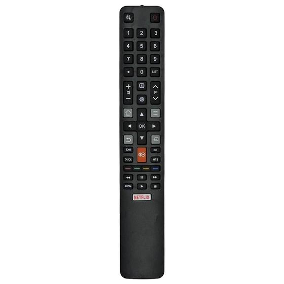 Imagem de Controle Remoto Para Tv Tcl 65P2Us L32S4900S Botão Netflix