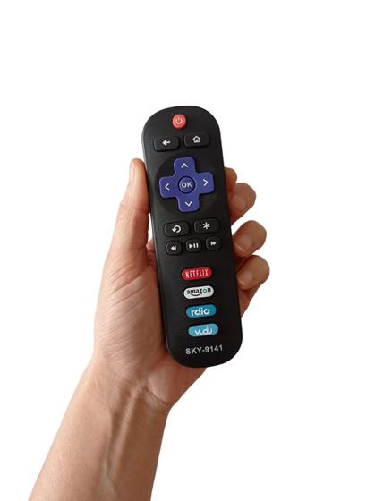 Imagem de Controle Remoto Para TV TCL Roku com Botão Netflix
