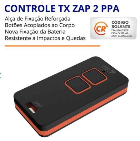 Controle Remoto PPA ZAP 2 - TX Transmissor Rolling Code 433Mhz - Motor de Portão, Alarme e Cerca Elétrica Menor preço em Controle Remoto PPA ZAP 2 - TX Transmissor Rolling Code 433Mhz - Motor de Portão, Alarme e Cerca Elétrica