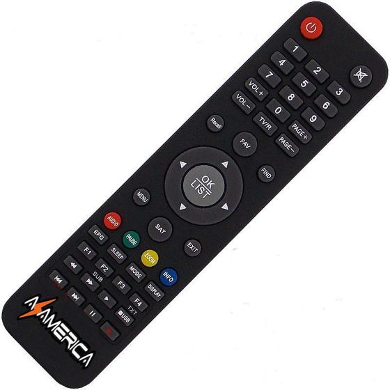 Imagem de Controle Remoto Receptor Azamérica-S2005 HD
