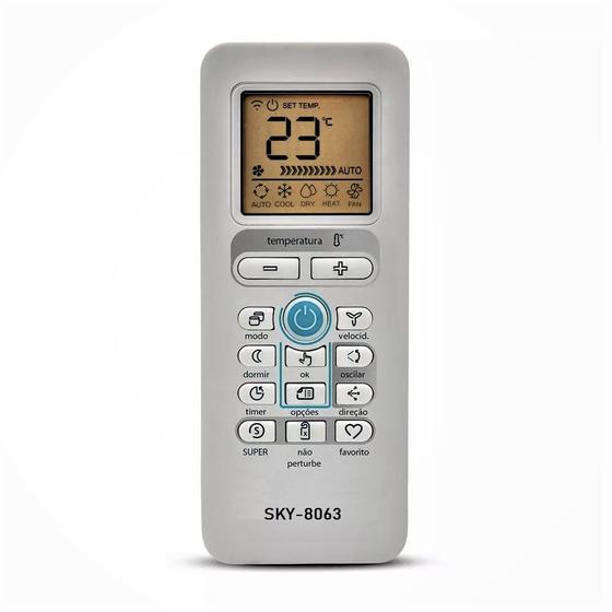 Controle Remoto Ar Condicionado Midea R51C 