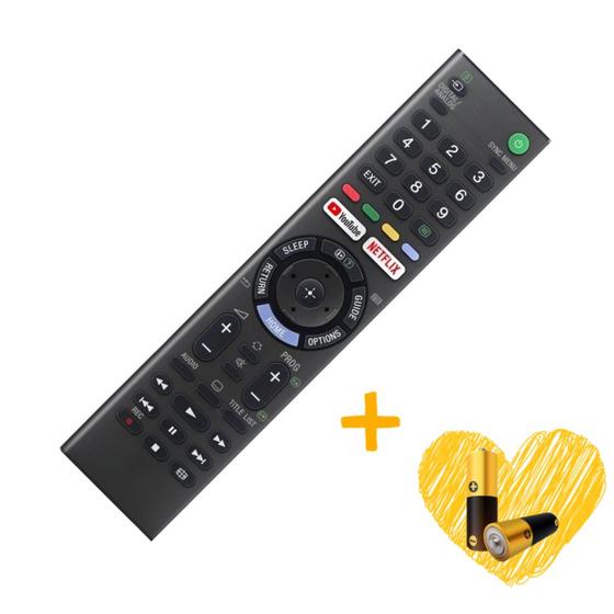 Controle Remoto Sony Bravia Led Smart TV YouTube Netflix Reposição  Compativel  + Pilhas