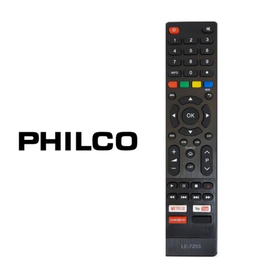 Imagem de Controle Remoto Televisão Philco Smart Netf./Yout./Globo Play LE- 7253 - LELONG