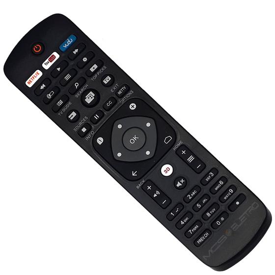 Imagem de Controle Remoto Tv Fhilips com tecla Vudu