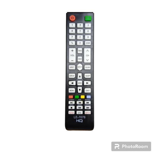 Imagem de Controle Remoto tv HQ Smart  LE 7076 - LELONG