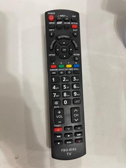 Imagem de Controle Remoto TV Panasonic Netflix Internet 3D - FBG