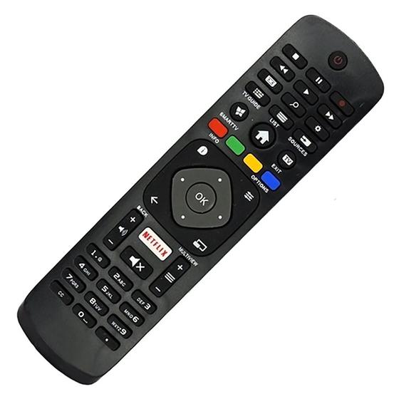 Imagem de Controle remoto tv philips smart com botão atalho netflix