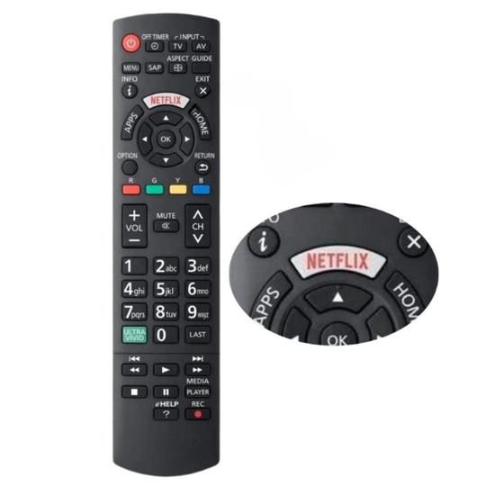 Imagem de Controle Remoto Universal Compatível Smart TV Panasonic