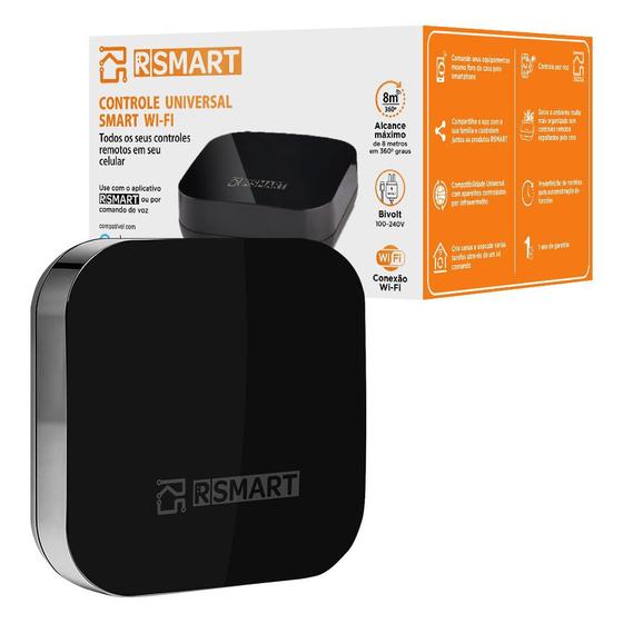 Controle Remoto Universal Inteligente Rsmart Wi-Fi - Compatível com Alexa e Google Assistente Menor preço em Controle Remoto Universal Inteligente Rsmart Wi-Fi - Compatível com Alexa e Google Assistente