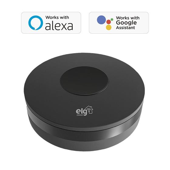 Imagem de Controle Remoto Universal IR, ELG, SHIR300, Wi-Fi 2.4GHz, Compatível com Alexa e Google, Automação