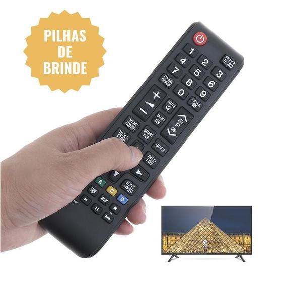 Imagem de Controle Remoto Universal Tv Smart Pilhas Extras