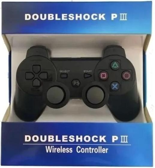 Controle Sem Fio Doubleshock Bluetooth compatível PS3 Menor preço em Controle Sem Fio Doubleshock Bluetooth compatível PS3