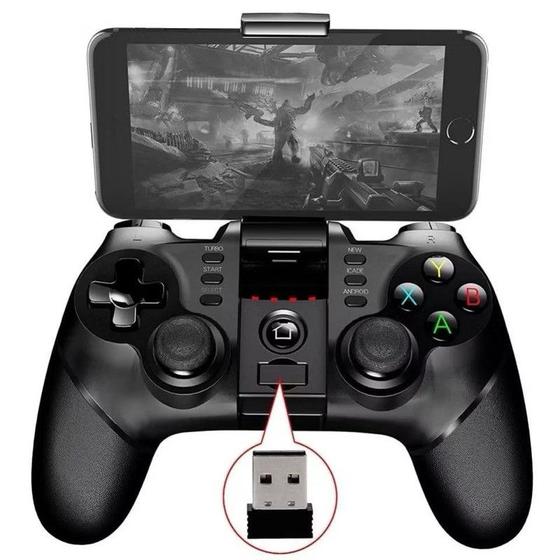 Imagem de Controle Sem Fio Joystick Pra Android Celular Pc Ps3