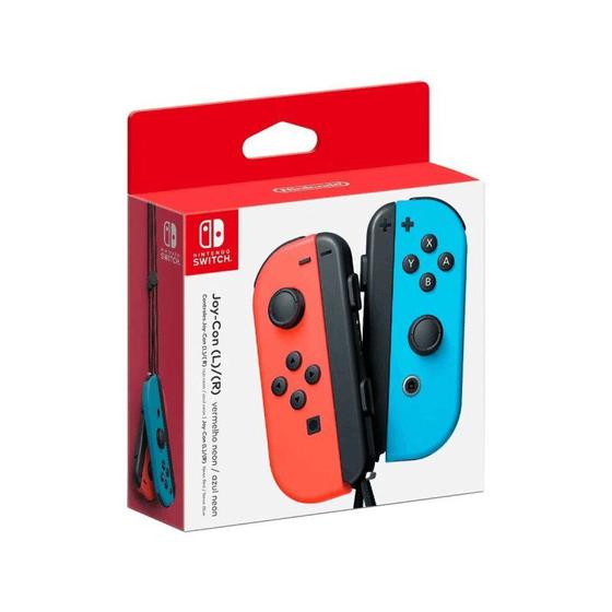 Controle Sem Fio Nintendo Switch Joy-Con Vermelho/Azul Menor preço em Controle Sem Fio Nintendo Switch Joy-Con Vermelho/Azul