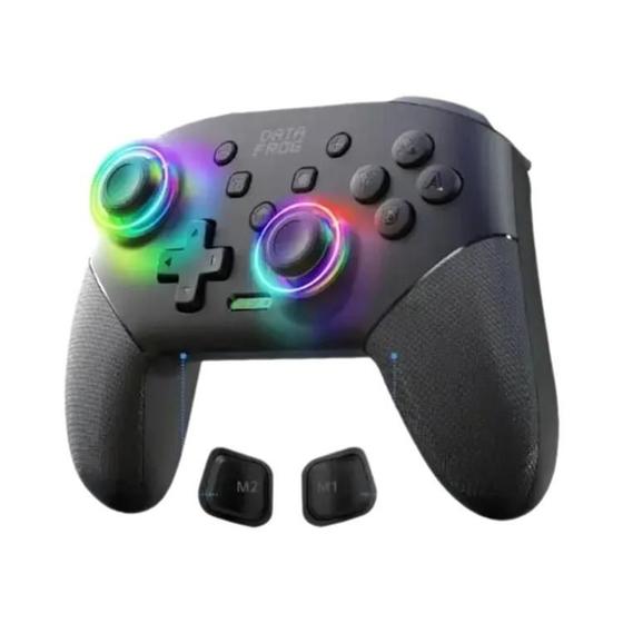 Imagem de Controle Sem Fio Nintendo Switch OLED Pro - RGB, Recarregável e com Função Turbo